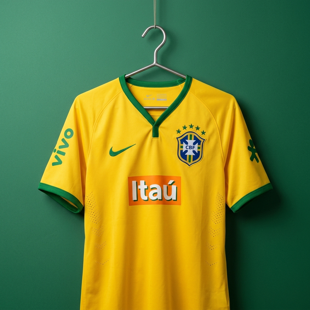 Camisa Oficial da Seleção Brasileira (Amarela)